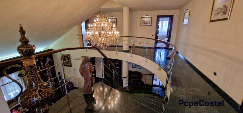 Voluntari vila 5 camere 3 bai S+P+1E+M, mobilata complet, terasa