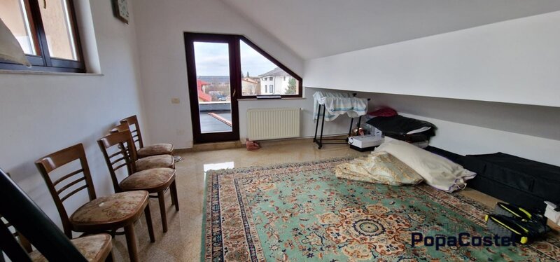 Voluntari vila 5 camere 3 bai S+P+1E+M, mobilata complet, terasa